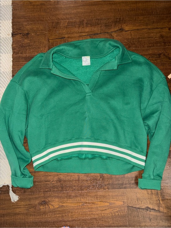 aerie Tops - Offline Aerie Cloud Fleece Polo Sweatshirt